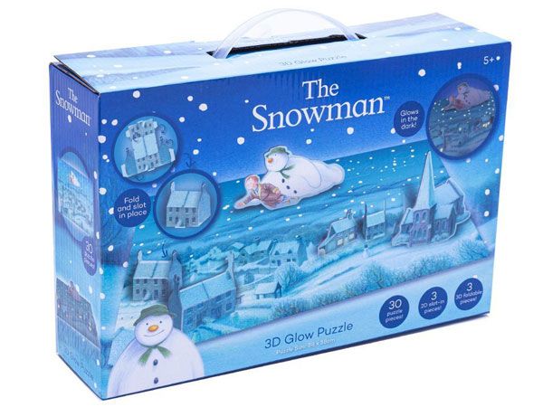 The Snowman 3D Glow In The Dark Jigsaw Puzzle..IMPORTER CLEARANCE