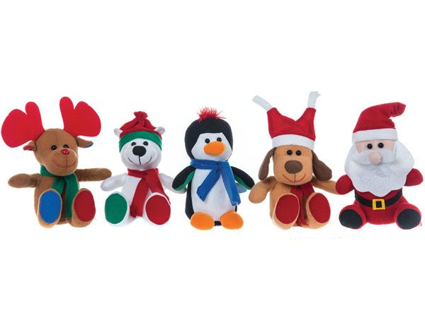 Festive Christmas Plush Soft Toy - ASSORTED
