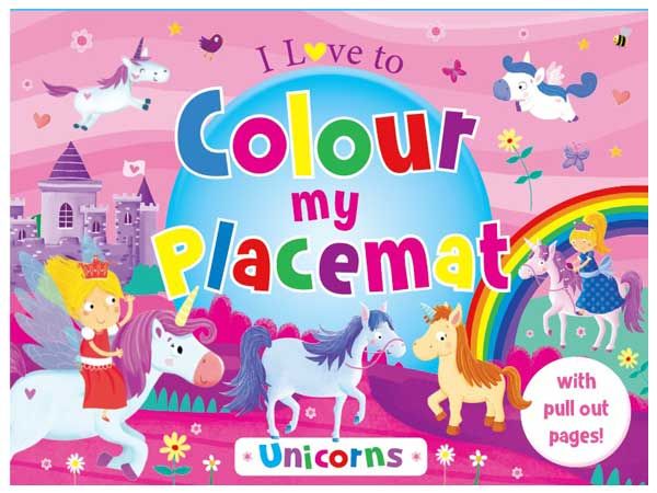 Colour My Placemat, Unicorns RRP 3.99, by Brown Watson