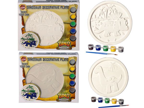Jurasic Paint Your Own Dinosaur Plate. zzz