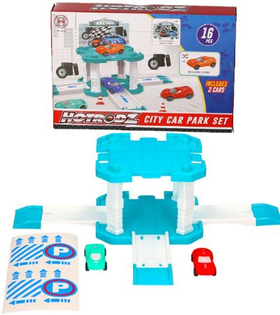 Hotrodz City Car Park Garage Set, by A to Z Toys