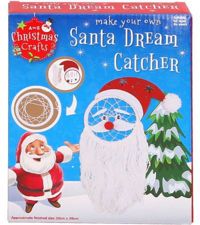 Christmas Crafts Make Your Own Santa Dream Catcher