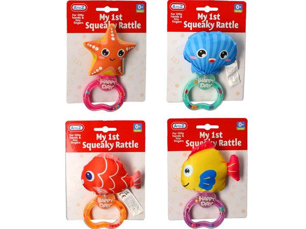 My 1st Soft Squeaky Sealife Rattle