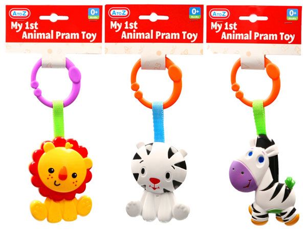 My 1st Animal Pram Rattle, A to Z Toys, Assorted Picked At Random