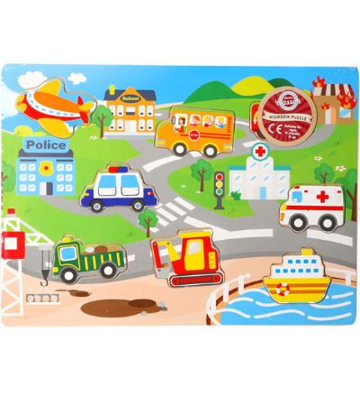 Wooden Classics  - Wooden Vehicle Puzzle