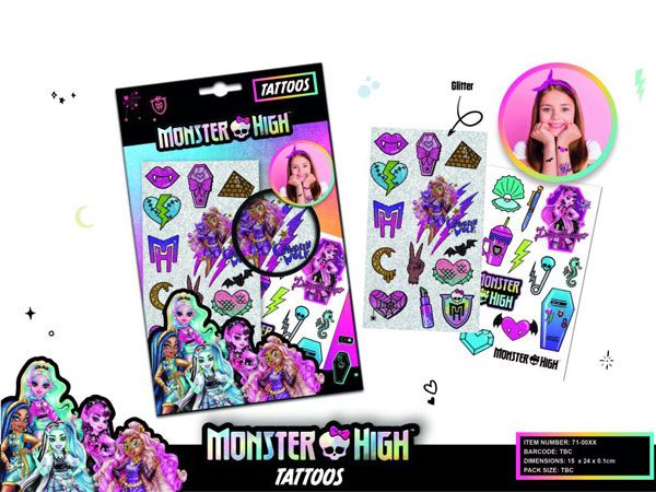 Monster High Tattoos, by Mattel