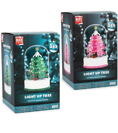 Block Tech Light Up Christmas Tree, 283 pieces