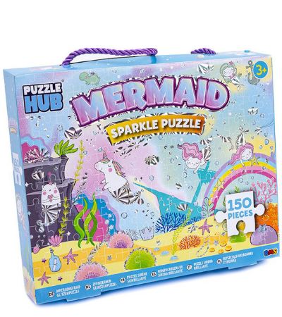 Puzzle Hub 150 Piece Mermaid Sparkle Jigsaw Puzzle