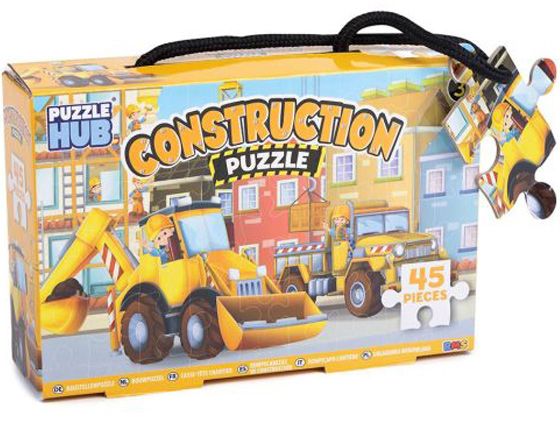 Puzzle Hub 45 Piece Construction Jigsaw Puzzle