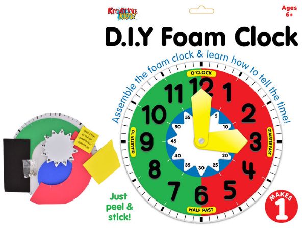 Kreative Kids Make Your Own Foam Clock