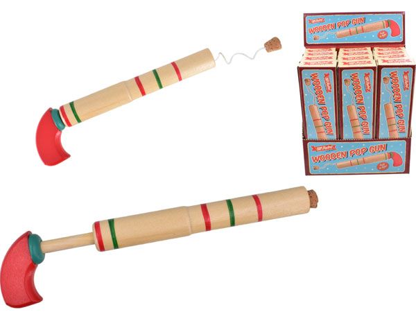 Super Retro Wooden Pop Gun