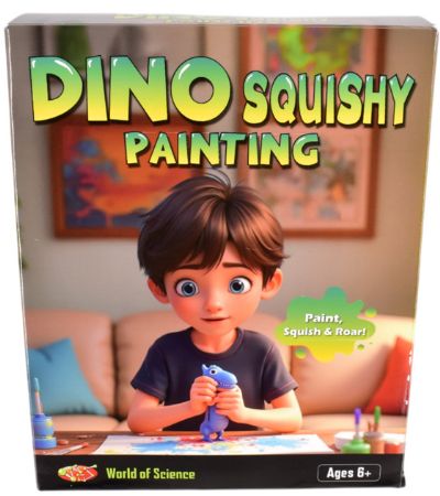 World Of Science Squishy Dino Painting Kit