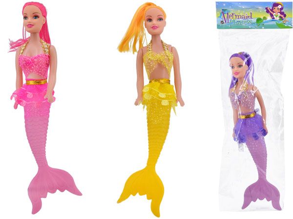 28cm Mermaid Doll - Assorted Designs Picked At Random