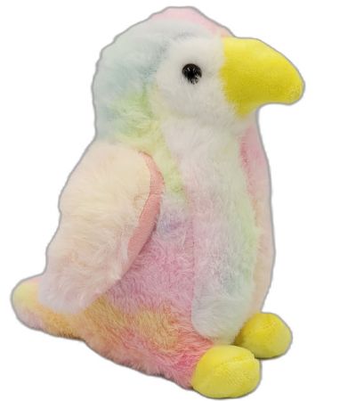 20cm Pastel Rainbow Parrot Plush Soft Toy