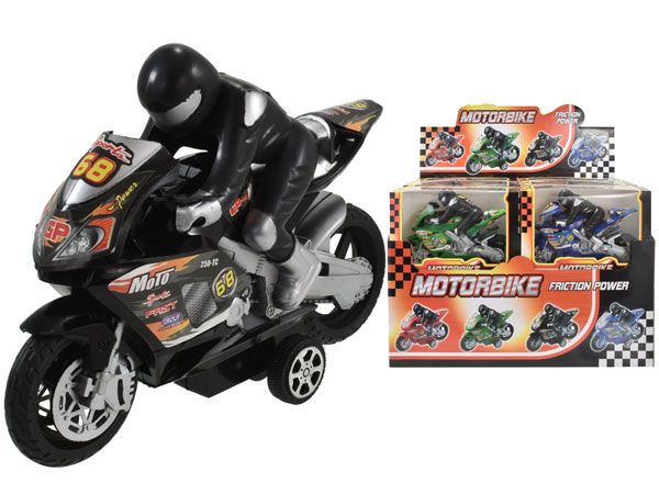 Friction Powered Motorbike, Assorted Picked At Random